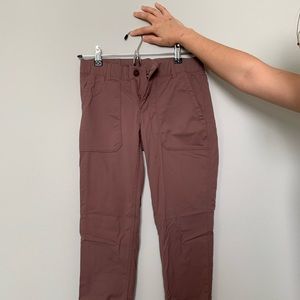 Lilac outdoor pants from REI.